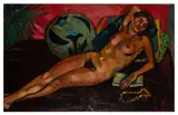 Femme nue allongée by Laszlo Barta, oil on canvas, sold Nov 2025