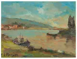 Fiume de Sera by Antonio Sbrana, oil on board, offered Nov 2025