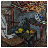 Nature morte avec citron by Iosif Gurvich, oil on canvas, sold Nov 2025