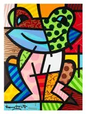 Amazon Frog by Romero Britto, acrylic on canvas, sold Nov 2025