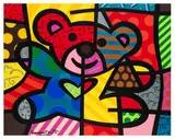 US Bear by Romero Britto, acrylic on canvas, sold Nov 2025