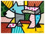 My Pet by Romero Britto, 2000, acrylic on canvas, sold Nov 2025