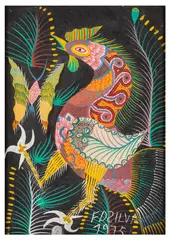 Galos by Francisco Da Silva, oil, offered Nov 2025