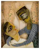 Lovers by Shubha Gokhale, mixed media, sold Nov 2025