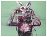 Being a Rabbit by Kim Byungkwan, acrylic on canvas, sold Nov 2025