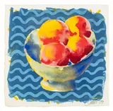 Fruit Bowl by Dennis de Caires, gouache, sold Nov 2025
