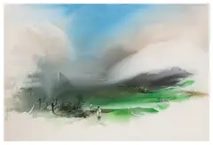 Untitled by Bikash Poddar, watercolour, sold Nov 2025
