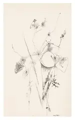 Ohne Titel by Rudolf Bauer, ink, sold Nov 2025