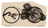 Cas- The Time by Karol Baron, ink on paper, sold Nov 2025