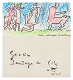 Ovidio - metamorfosis dei centauri by Roberto Matta, drawing, sold Nov 2025