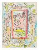 Untitled by Roberto Matta, pencil on paper, sold Nov 2025