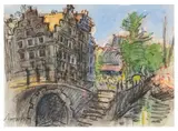 Amsterdam by Yekaterina Zernova, gouache and pastel, offered Nov 2025