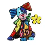 Lovely Dog by Romero Britto, acrylic, sold Nov 2025