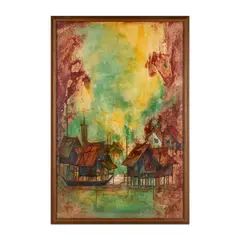 Rural Village by Chuah Seow Keng, watercolor, offered Nov 2025