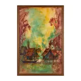 Rural Village by Chuah Seow Keng, watercolor, offered Nov 2025