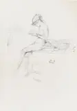 The Little Nude Model [Way 1890] by James Abbott McNeill Whistler, lithograph, offered Oct 2025