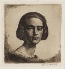 Pepita [Wright 35] by Gerald Brockhurst, pencil, sold Oct 2025