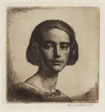Pepita [Wright 35] by Gerald Brockhurst, pencil, sold Oct 2025