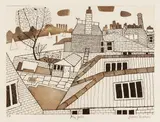 My Garden [Turner 315] 1975 signed, titled and inscribed P.P by Julian Trevelyan, pencil, sold Oct 2025