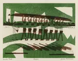 Rowers [Turner 259] 1972 signed, titled and inscribed Artist's Proof in pencil aside from the edition of 65 etching and aquatint in colours T by Julian Trevelyan, pencil, sold Oct 2025