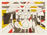Interior [Turner 269] 1973 signed, titled and inscribed P.P by Julian Trevelyan, pencil, sold Oct 2025