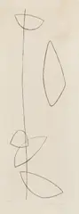 Descending Forms by Robert Adams, pencil, sold Oct 2025