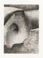 Elephant Skull XVI [Cramer 129] by Henry Moore, pencil, sold Oct 2025