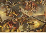 Shipbuilding on the Clyde - Burners by Stanley Spencer, oil on canvas, sold Oct 2025