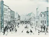 Level Crossing by L. S. Lowry, pencil, sold Oct 2025