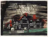 Wightwick Manor [Levinson 274] by John Piper C.H., pencil, sold Oct 2025