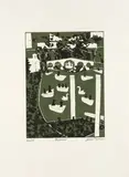 Richmond [Turner 226] 1969 signed, titled and numbered 44/75 in pencil etching and aquatint in colours on J by Julian Trevelyan, pencil, sold Oct 2025