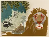 Aesop's Fables: The Gnat and the Lion [Greenwood MG by Edward Bawden, pencil, sold Oct 2025