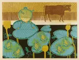 Aesop's Fables: A Frog and an Ox [Greenwood MG by Edward Bawden, pencil, sold Oct 2025