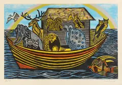 Noah's Ark by Enid Marx, pencil, sold Oct 2025