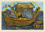 Noah's Ark by Enid Marx, pencil, sold Oct 2025