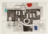 Car [Turner 290] by Julian Trevelyan, pencil, offered Oct 2025