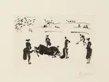 Muerte del Toro [Baer 992] by Pablo Picasso, pencil, sold Oct 2025