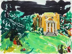 English Landscapes Dashwood House by Michael Heindorff, pencil, offered Oct 2025