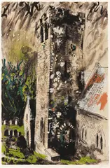 Castlemartin [Levinson 259] by John Piper C.H., pencil, sold Oct 2025