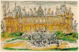 Waddesdon [Levinson 280] by John Piper C.H., pencil, sold Oct 2025