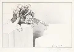Untitled by Ralph Steadman, pencil, sold Oct 2025