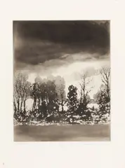 Lakeside Winter by Norman Ackroyd, pencil, sold Oct 2025