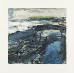 Fractured Shoreline I by Donald Teskey, pencil, sold Oct 2025