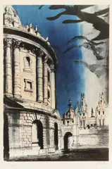 Radcliffe Camera [Levinson 326] by John Piper C.H., pencil, sold Oct 2025