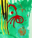 The Gnome by John Hoyland, screenprint, sold Oct 2025