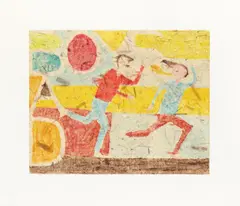 Untitled by Stephen Chambers, pencil, sold Oct 2025