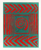 Double Chevron and Spiral by Kate Whiteford, pencil, sold Oct 2025
