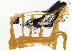 Chaise et pied by Antoni Tàpies, pencil, offered Oct 2025