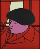 Portrait of a Frenchman by Patrick Caulfield, pencil, offered Oct 2025