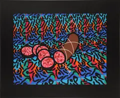 Sausage by Patrick Caulfield, pencil, offered Oct 2025